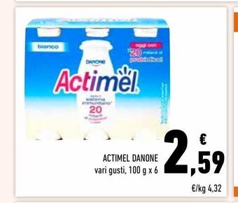 Conad Actimel danone offerta