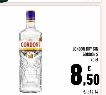 Conad London dry gin gordon's offerta