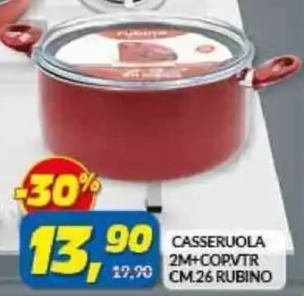 Risparmio Casa Rubino Casseruola 2m+Copvtr 26 cm offerta