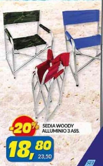Risparmio Casa Sedia Woody Alluminio 3 Ass. offerta