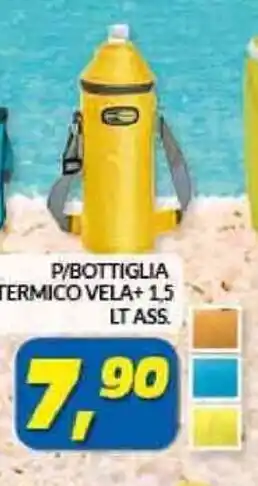 P/Bottiglia Termico Vela + 1,5 Lt Ass.