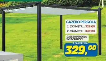 Risparmio Casa Gazebo Pergola 3x3 Metri offerta