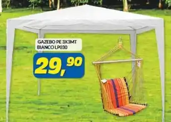 Risparmio Casa Gazebo Pe 3x3Mt Bianco LP030 offerta