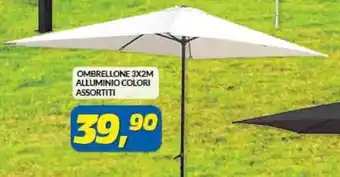 Risparmio Casa Ombrellone 3x2M Alluminio Colori Assortiti offerta