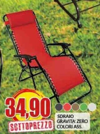 Risparmio Casa Sdraio Gravita Zero Colori Ass. offerta