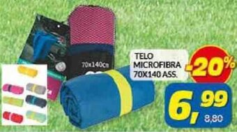 Risparmio Casa Telo Microfibra 70x140 Ass. offerta