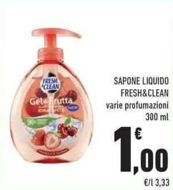 Conad Fresh & Clean Sapone Liquido 300 ml offerta