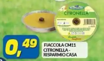 Risparmio Casa Fiaccola Citronella Risparmio Casa 11cm offerta