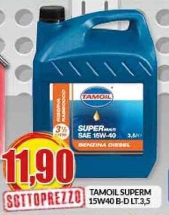 Risparmio Casa Tamoil Superm 15W40 B-D Lt.3,5 offerta