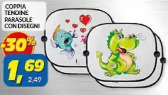 Coppia Tendine Parasole Con Disegni
