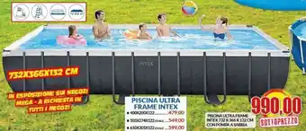 Risparmio Casa Intex Piscina Ultra Frame Con Pompa A Sabbia 732x366x132cm offerta