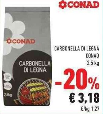 Conad Conad Carbonella di Legna 2,5 kg offerta