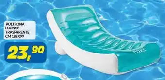 Risparmio Casa Poltrona Lounge Trasparente 188x99cm offerta