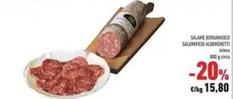 Salumificio Alborghetti Salame Bergamasco 800 g