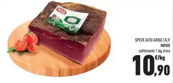 Conad Moser Speck Alto Adige I.G.P. 1 kg offerta