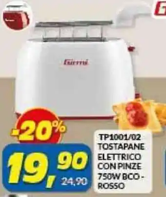Risparmio Casa Girmi Tostapane Elettrico Con Pinze 750W offerta