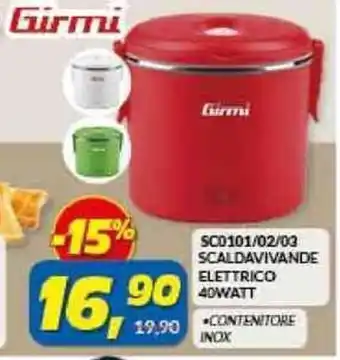 Risparmio Casa Girmi Scaldavivande Elettrico 40watt offerta