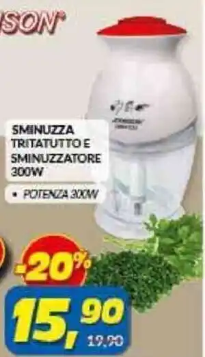 Risparmio Casa Johnson Sminuzza Tritatutto E Sminuzzatore 300W offerta