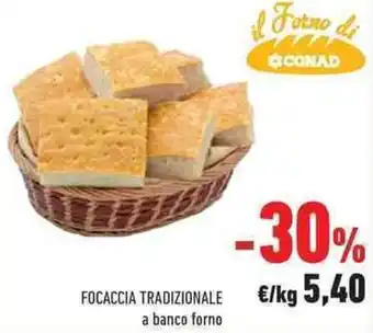 Conad Conad Focaccia Tradizionale offerta
