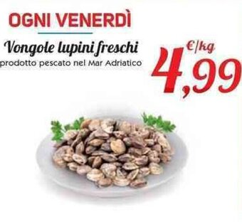 Conad Vongole lupini freschi offerta