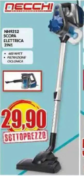 necchi NH212 Scopa Elettrica 2 in 1