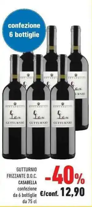 Conad Casabella Gutturnio Frizzante D.O.C. 75 cl offerta