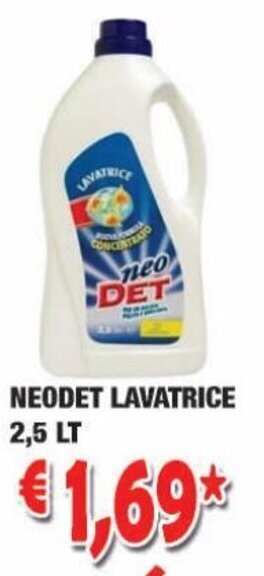 Cossuto Neodet Lavatrice 2,5 Lt offerta