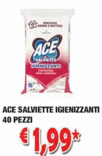 Ace Salviette Igienizzanti 40 pezzi