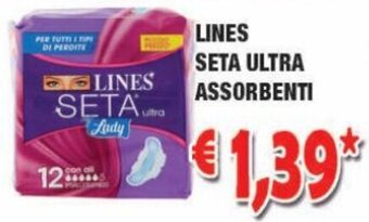 Cossuto Lines Seta Ultra Assorbenti offerta