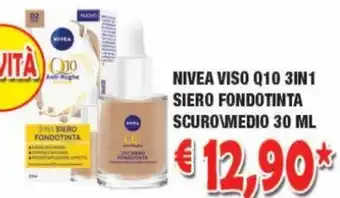 Cossuto Nivea Viso Q10 3 in 1 Siero Fondotinta Scuro\Medio 30 ml offerta