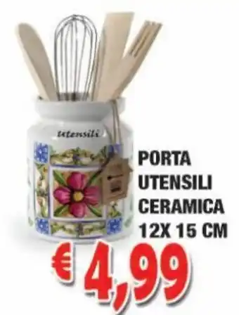 Porta Utensili Ceramica 12 x15 cm