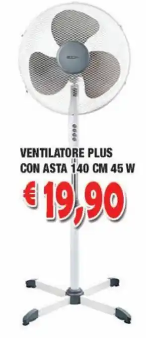 Ventilatore Plus Con Asta 140 cm 45 W