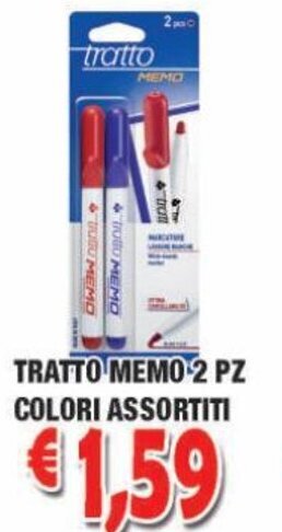 Tratto Memo 2 Pz Colori Assortiti