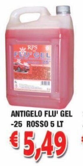 Antigelo Flu'Gel -25 Rosso 5 Lt