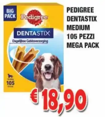 Pedigree Dentastix Medium 105 Pezzi Mega Pack