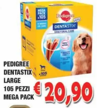 Pedigree Dentastix Large 105 Pezzi Mega Pack