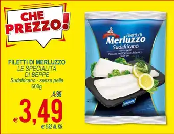 Filetti Di Merluzzo Le Specialità Di Beppe 600 g