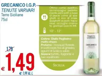 MD Discount Tenute Varvari Grecanico I.G.P 75 cl offerta