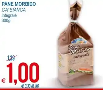 MD Discount Ca' Bianca Pane Morbido integrale 300 g offerta