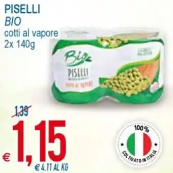 MD Discount Bio Piselli cotti al vapore 2 x 140 g offerta