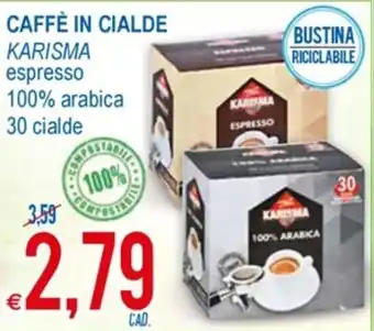 MD Discount Karisma Caffè in Cialde espresso offerta