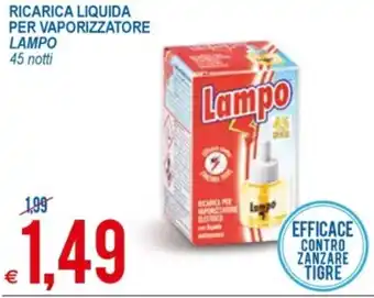 Lampo Ricarica Liquida Per Vaporizzatore 45 notti