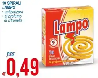 MD Discount Lampo 10 Spirali offerta