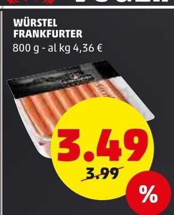 PENNY Wurstel frankfurter 800g offerta
