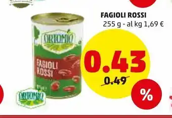 PENNY Fagioli rossi 255g offerta
