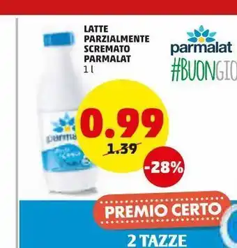 PENNY Latte parzialmente scremato parmalat 1l offerta