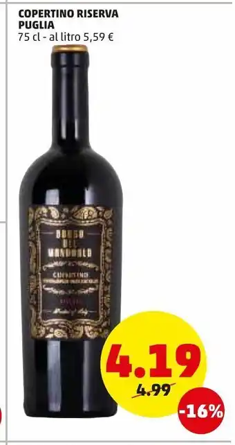 PENNY Copertino riserva puglia 75cl offerta