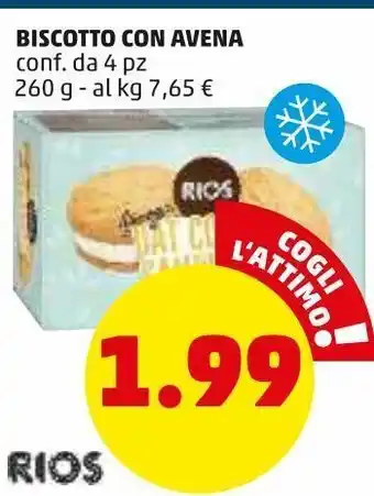 PENNY Biscotto con avena conf. da 4 pz offerta
