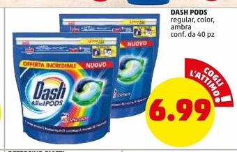 PENNY Dash pods reguar, color, ambra conf.da 40pz offerta