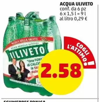 PENNY Acqua uliveto conf. da 6pz offerta
